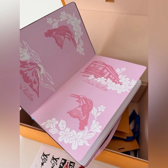 New Louis Vuitton Jane Notebook MM GI1419 limited Authentic with stickers set - Picture 4 of 10